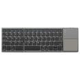 thumbnail image 1 of Foldable Bluetooth Keyboard with Touchpad - Portable Wireless Keyboard with Holder, Rechargeable Ultra Slim Pocket Folding Keyboards for android Windows iOS Tablet & Laptop, 1 of 5
