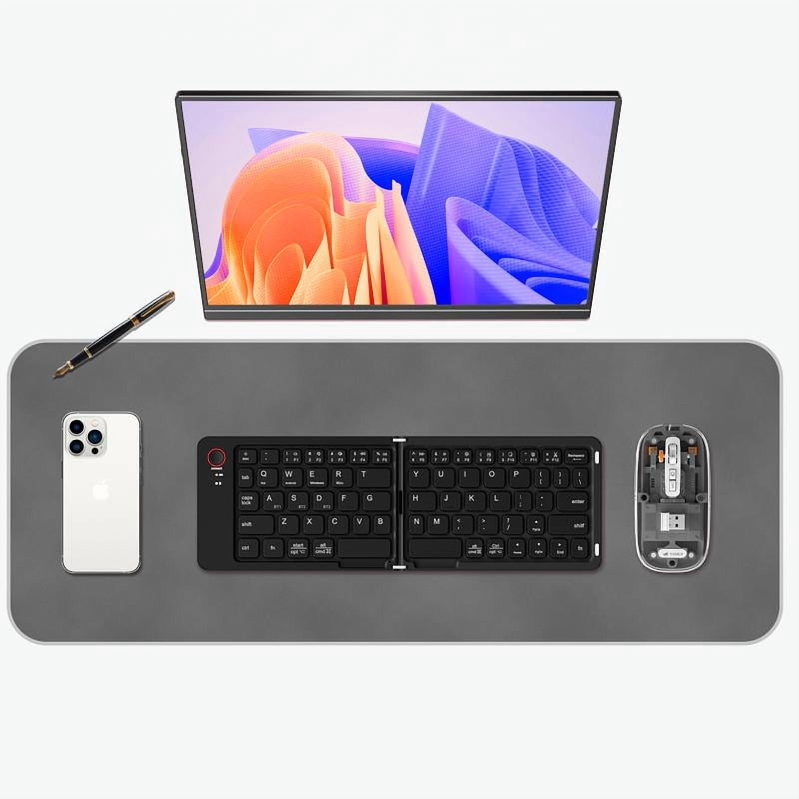 Foldable Bluetooth Keyboard, Ultra-Thin Portable Wireless Keyboard with Backlit, Lightweight for Laptop, iPad, iPhone, Android, Windows, Mac