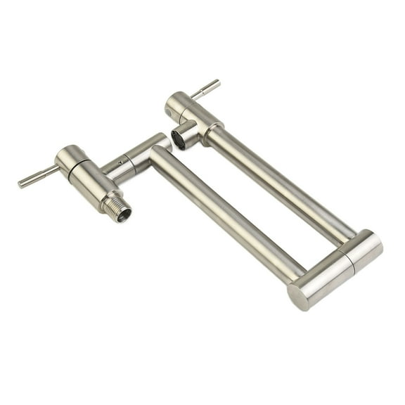 Foldable Brass Wall Mounted Kitchen Faucet Pot Filler Faucet Swivel Folding Retractable Rotary Stretch Basin Faucet Sink Tap ,360 Swivel High Arc Faucet