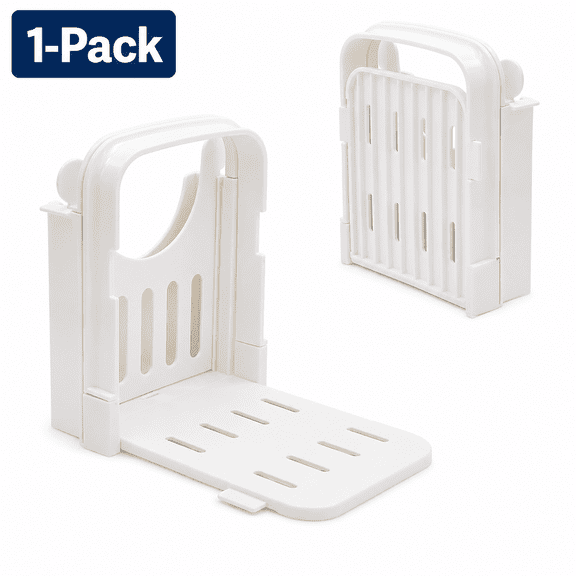 Foldable Bread Slicer Guide for Homemade Bread, Adjustable Toast Cutting Rack with Even Slice Support, Compact Kitchen Bread Cutting Tool