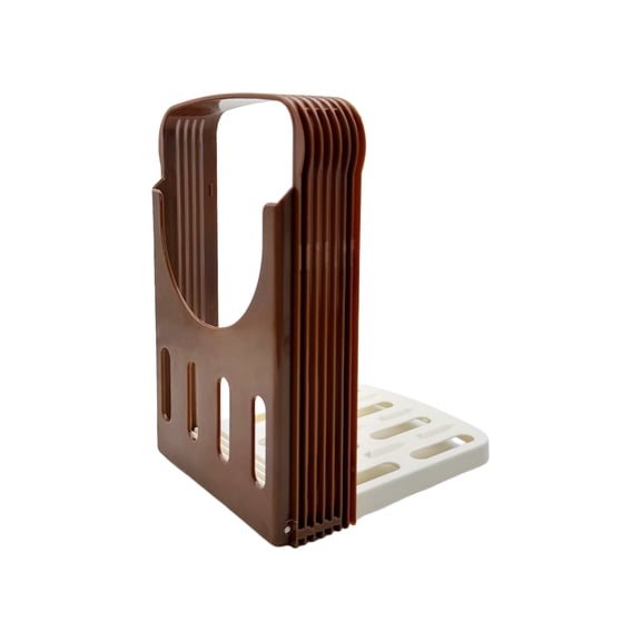 Foldable Bread Slicer for Homemade Toast, 4 Adjustable Thickness Guides with Anti Slip Base
