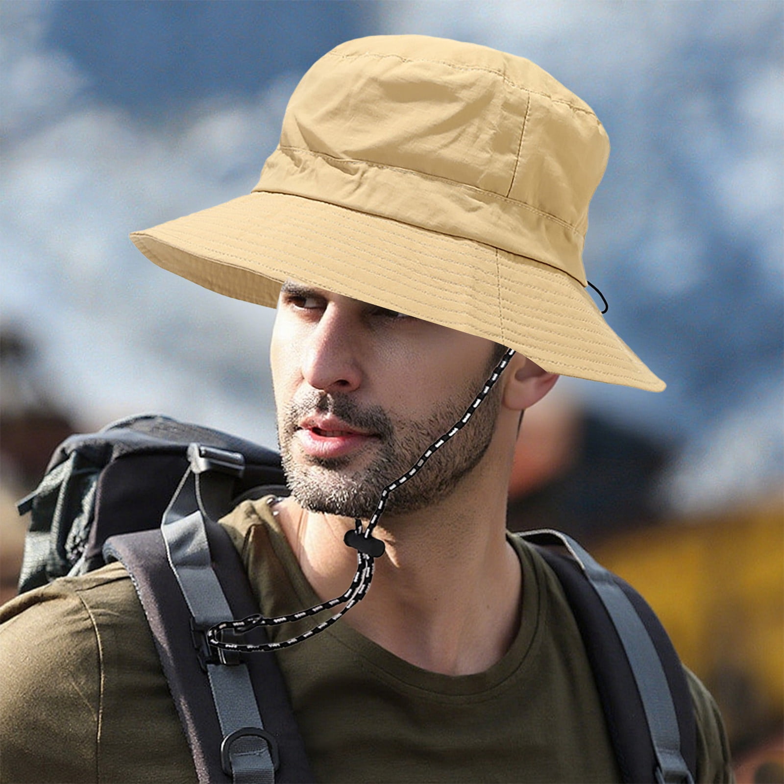 Polyester Packable Fisherman Bucket Hat Sun Protection Travel Foldable Travel Bucket Hat Unisex Bucket Hat - Lightweight  main image 3