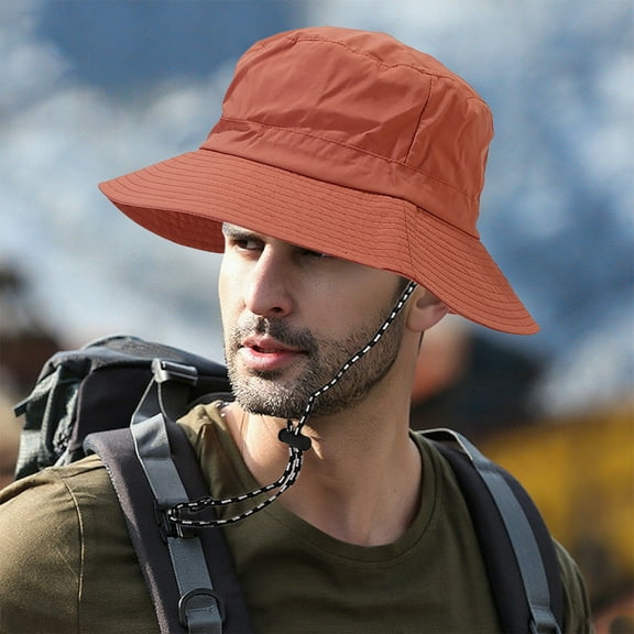 Foldable Bucket Hat Packable Sun Hat Summer Fisherman Hat Wide Brim Sun Protection Travel Hat Breathable Fabric for Men Women