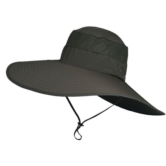 Foldable Bucket Hat for Men Outdoor Double Faced Sun Fisherman Cap
