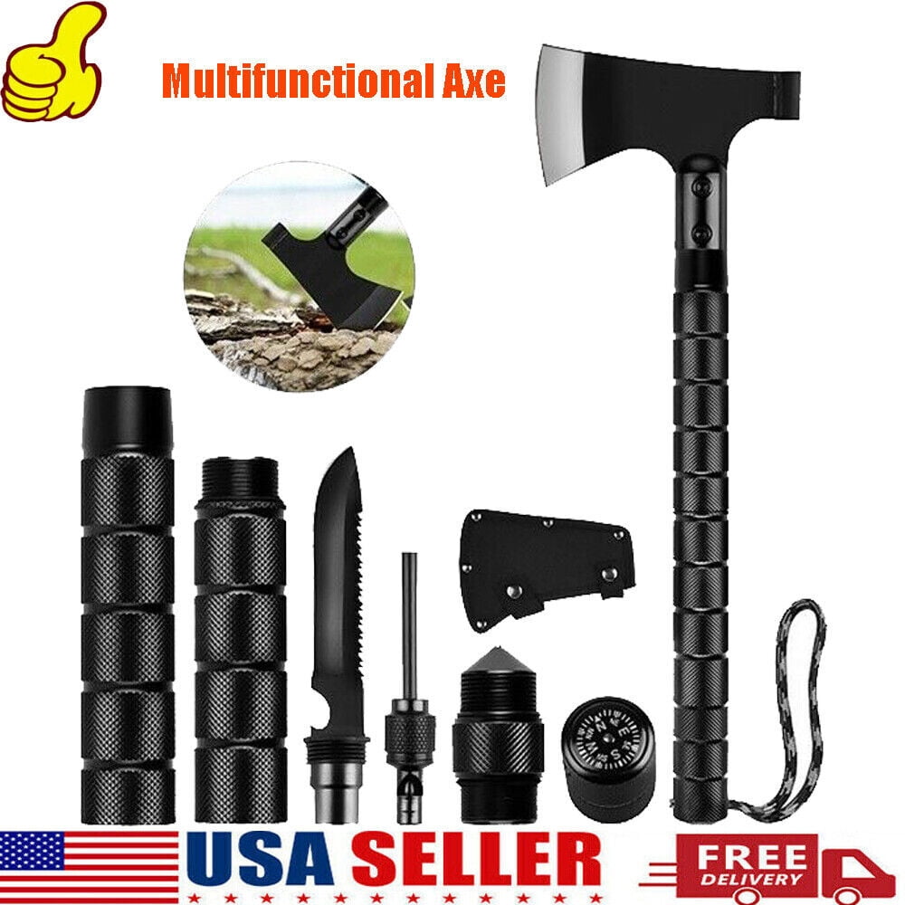 Foldable Camping Axe MultiTool Kit Survival Portable Ax Outdoor
