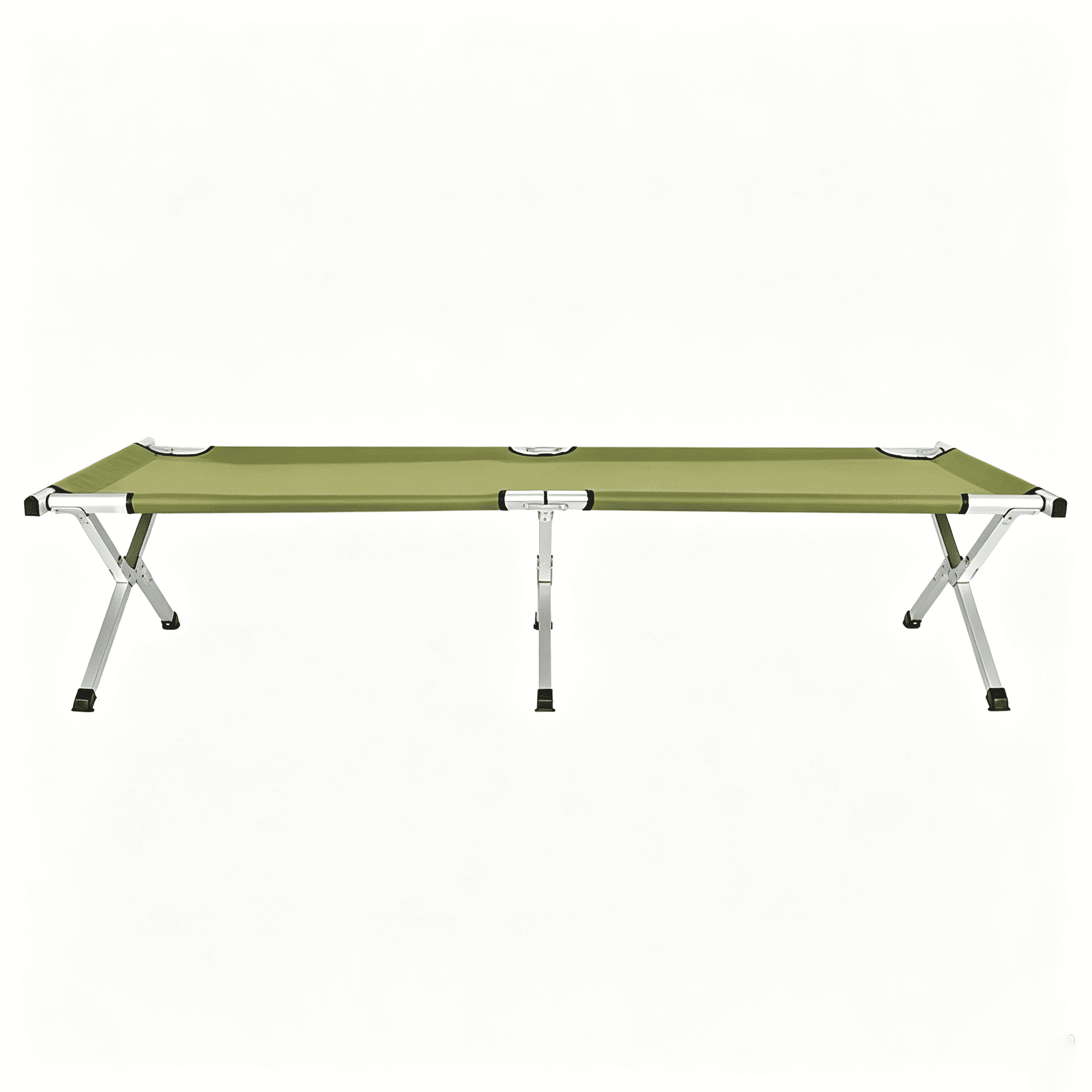 Foldable Camping Cot, Lightweight Aluminum Tube Outdoor Bed, Portable Compact Folding Cot with Carry Bag, Oxford Fabric Sleeping Bed for Camping Travel Home Guest Use