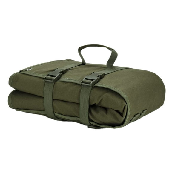 Foldable Camping Pad for Outdoors – Lightweight Portable Mat for Hiking Motorcycling and Travel 75x200cm 1000D Quilted Black/Green/Khaki