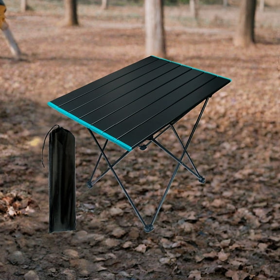 Foldable Camping Table - All-in-One Portable 22-Inch Light Aluminum Table for Picnic, Beach, BBQ & Travel, Includes Carry Bag