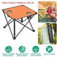 thumbnail image 1 of Foldable Camping Table, Portable Picnic Table Lightweight Travel Desk with 2 Cup Holders & Carrying Bag, Easy to Carry, Perfect for Outdoor Camping, Picnic, BBQ, Beach, Travel, Hiking, Home Use (1Pc), 1 of 9