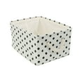 Foldable Canvas Fabric Storage Basket Bin Organizer with Handles