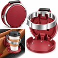 thumbnail image 1 of Foldable Car Cup Holder with Hook Universal Car Door Cup Holder, Back Clip Foldable Cup Holder Portable Space-Saving 2-In-1 Extra Cup Holder for Water Bottles Coffee Cups, 1 of 7