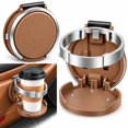 thumbnail image 1 of Foldable Car Cup Holder with Hook Universal Car Door Cup Holder, Back Clip Foldable Cup Holder Portable Space-Saving 2-In-1 Extra Cup Holder for Water Bottles Coffee Cups, 1 of 7