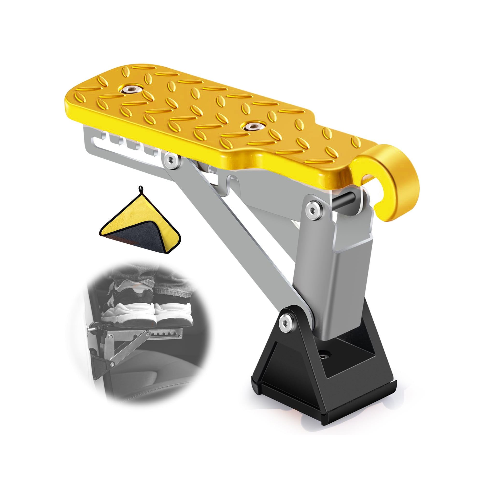 Foldable Car Door Step Universal Fit Truck Door Step for Car Roof