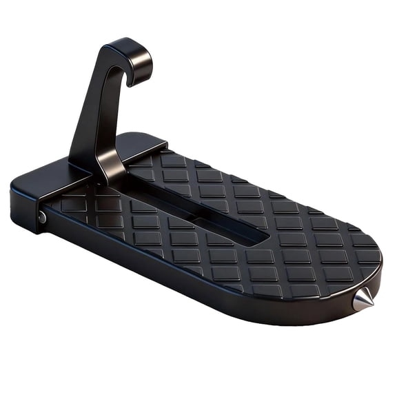 Foldable Car Door Step for Roof Rack, Heavy Duty 400lb Aluminum Step, Anti-Slip Universal Fit for Truck SUV, Compact Storage