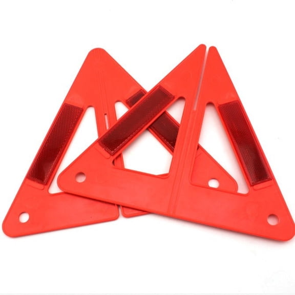 Foldable Car Emergency Triangle Sign, Roadside Warning Reflector for Vehicle Breakdown and Accident 9Inch