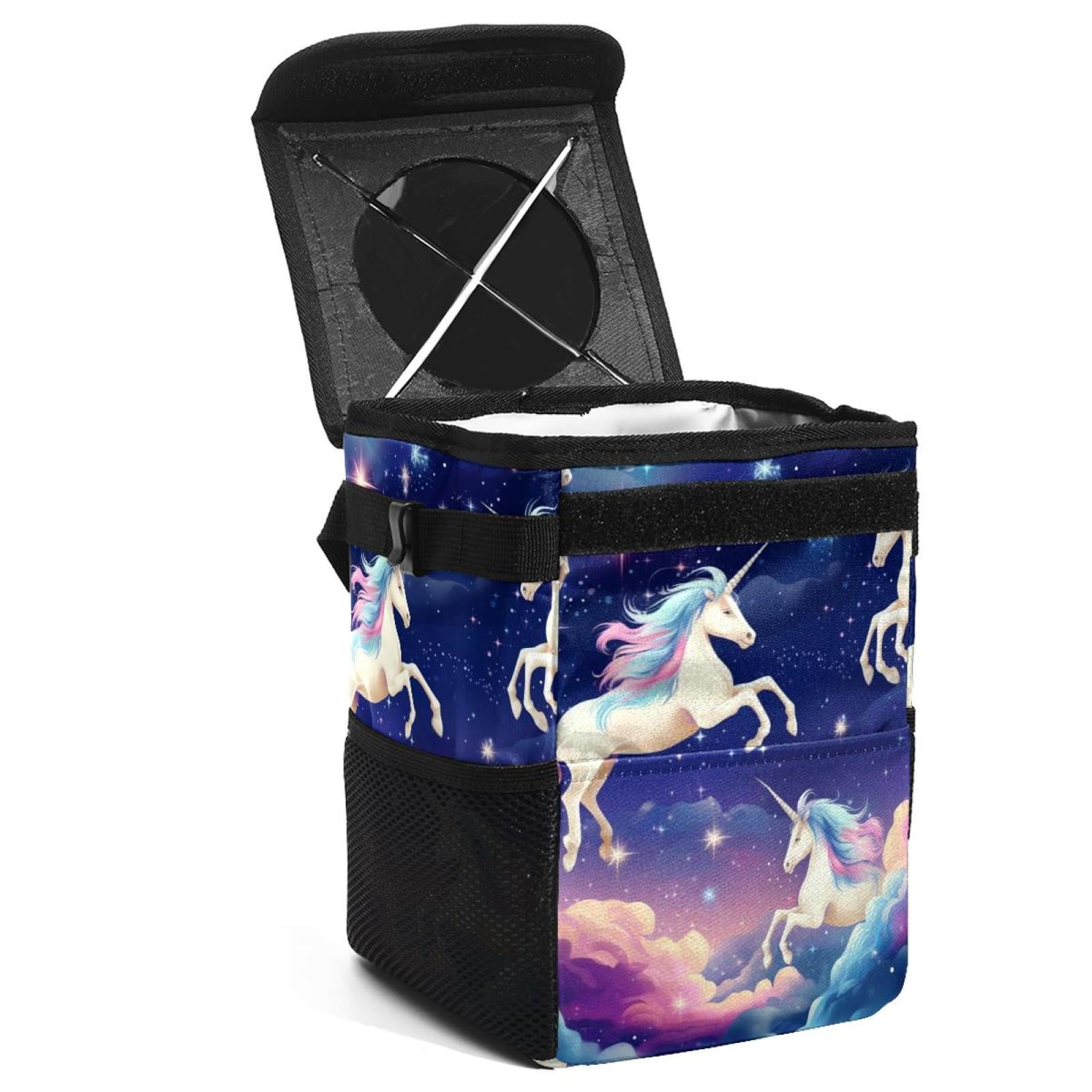 Foldable Car Garbage Can with Lid, Leakproof, Hanging Storage Bag