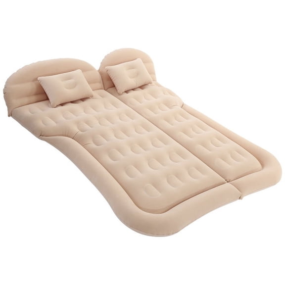 Foldable Car Inflatable Air Mattress,6 Separate Air Chambers Dual Mode Honeycomb Support