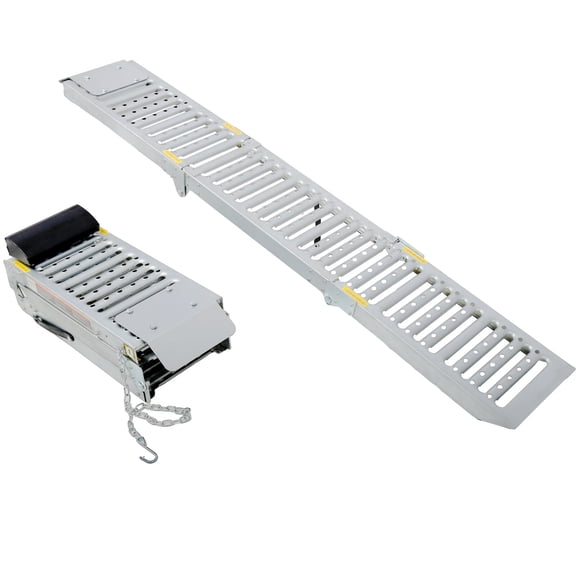 Foldable Car Ramp 2 Sets - Steel Ramp for Trucks, SUVs, Motorcycles, ATVs, Lightweight and Portable, 1000lbs Capacity