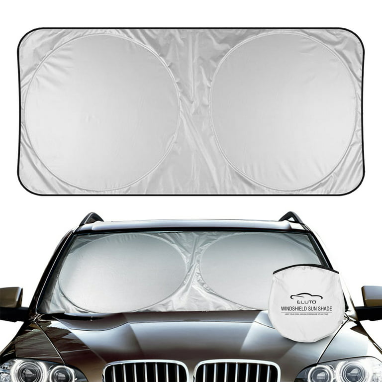 Foldable Car Windshield Sun Shade, Auto Sun Visor for UV Rays and Sun Heat  Protection, Car Interior Accessories for Most Sedans SUV Truck, M Size -