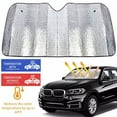thumbnail image 1 of Foldable Car Windshield Sun Shade Reflective Sun Visor Large Car Window Shades, 1 of 13