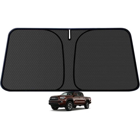 Foldable Car Windshield Sun Shade UV Block Front Window Sun Visor Heat Insulation Protector Fit 2016-2026 Tacoma All Models