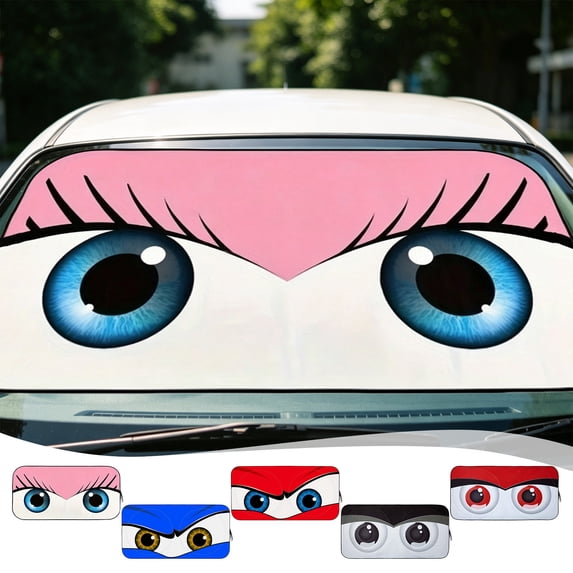Foldable Car Windshield Sunshade, Sun Protection Heat Insulation Shield, Front Window Visor Cover for Auto Truck SUV UV Blocking Interior Car Accessory, C