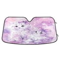 thumbnail image 1 of Foldable Car Windshield Sunshade UV Sun Visor Protector Blocks UV Rays Keeps Vehicle Cool 53x23.5 Inch Adorable Long-haired Kittens with Bows, 1 of 8