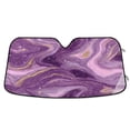thumbnail image 1 of Foldable Car Windshield Sunshade UV Sun Visor Protector Blocks UV Rays Keeps Vehicle Cool 53x23.5 Inch Hints Of Pink Marble, 1 of 8