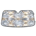 thumbnail image 1 of Foldable Car Windshield Sunshade UV Sun Visor Protector Blocks UV Rays Keeps Vehicle Cool 53x23.5 Inch Luxe Diamond Weave, 1 of 8
