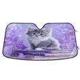 thumbnail image 1 of Foldable Car Windshield Sunshade UV Sun Visor Protector Blocks UV Rays Keeps Vehicle Cool 55x27.6 Inch Adorable Baby Cat Pattern, 1 of 8
