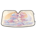 thumbnail image 1 of Foldable Car Windshield Sunshade UV Sun Visor Protector Blocks UV Rays Keeps Vehicle Cool 55x27.6 Inch Cute Cartoon Pony, 1 of 8