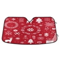 thumbnail image 1 of Foldable Car Windshield Sunshade UV Sun Visor Protector Blocks UV Rays Keeps Vehicle Cool 57x31.5 Inch Christmas-themed Pictorial Pattern, 1 of 8