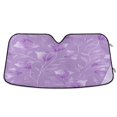 thumbnail image 1 of Foldable Car Windshield Sunshade UV Sun Visor Protector Blocks UV Rays Keeps Vehicle Cool 57x31.5 Inch Elegant Lavender Design, 1 of 8