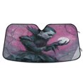 thumbnail image 1 of Foldable Car Windshield Sunshade UV Sun Visor Protector Blocks UV Rays Keeps Vehicle Cool 57x31.5 Inch Gothic Vampire Queen, 1 of 8