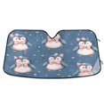 thumbnail image 1 of Foldable Car Windshield Sunshade UV Sun Visor Protector Blocks UV Rays Keeps Vehicle Cool 57x31.5 Inch Starry Penguin Bows, 1 of 8