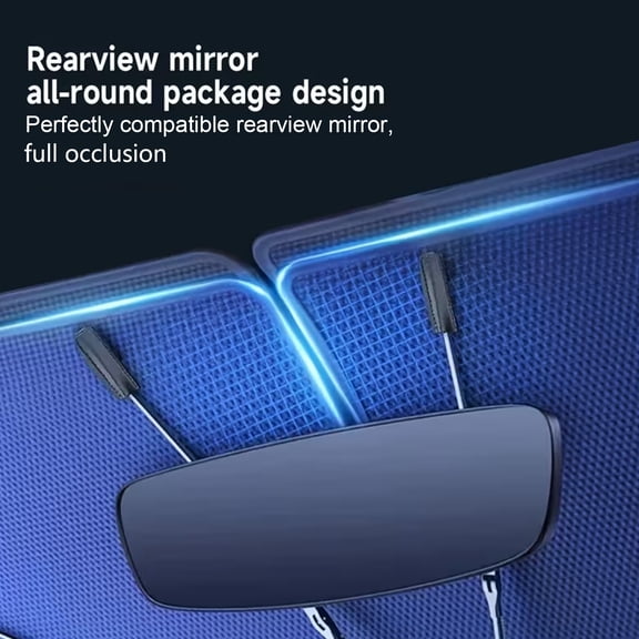 Foldable Car Windshield Sunshade Umbrella with UV Protection, Heat Insulation, Front Window Cover, Large  Fits Cars & Trucks,55.16"  31.12"