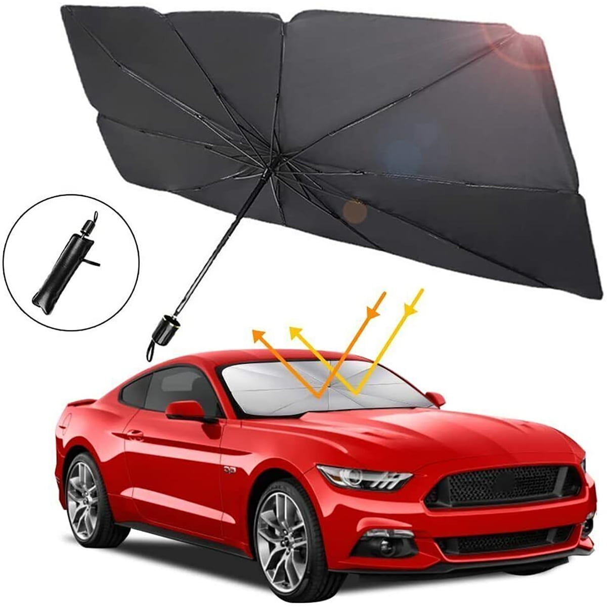 Foldable Car Windshield Umbrellas, Car Windshield Sun Shade Umbrella