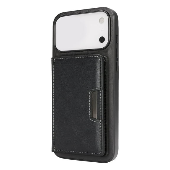Foldable Card Holder and Stand for ProMax Wireless Charging Wallet with Card Slots Detachable Leather Cover