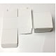 Foldable Cardboard Paper Jewelry 4x4x2 inch(10x10x5cm) Boxes Gift Packaging Boxes Square White