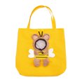 thumbnail image 1 of Foldable Cat Carrier Tote Bag Breathable Pet Travel Handbag Bee‑Bear‑Style Pattern For Outdoor Camping Hiking Vet Visit(Yellow-45X52Cm), 1 of 3