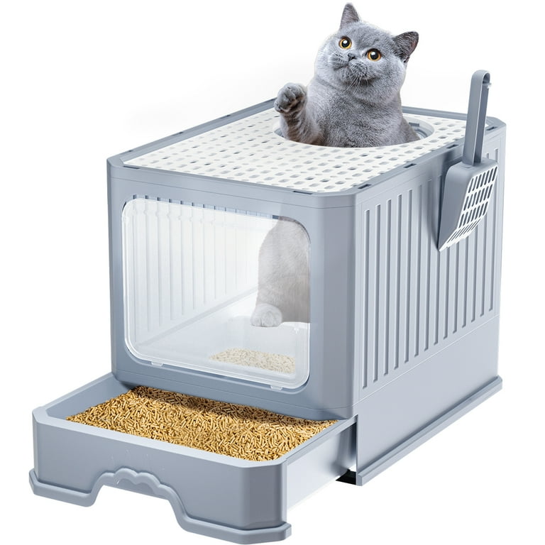 Cat litter top tray for toilet