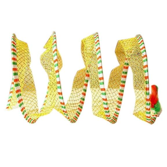 Foldable Cat Tunnel Toy Crinkle Fabric 3-Way Plastic Steel Wire 25x25cm Collapsible with Teasers for Indoor Cats Color Varies