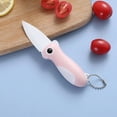 thumbnail image 1 of Foldable Ceramic Fruit Knife with Sharp ZrO2 Blade, Ergonomic Handle, Compact 5.9 in Design for Easy Vegetable Slicing, Home and Outdoor Meal Prep, 1 of 6