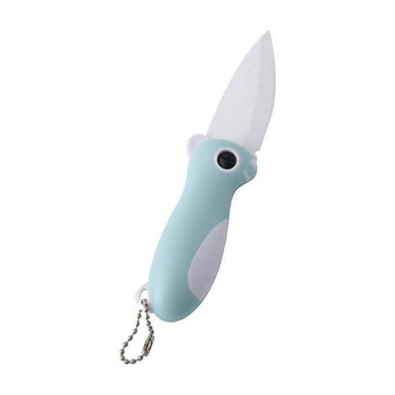 Foldable Ceramic Knife with Sharp Blade for Easy Cutting, Ideal for Home Kitchen and Outdoor Use, Portable Design for Travel and Camping, 1-Pack