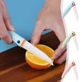 thumbnail image 1 of Foldable Ceramic Paring Knife with Ergonomic Handle, Travel-Friendly Folding Fruit & Vegetable Knife for Peeling and Slicing, 1 of 6