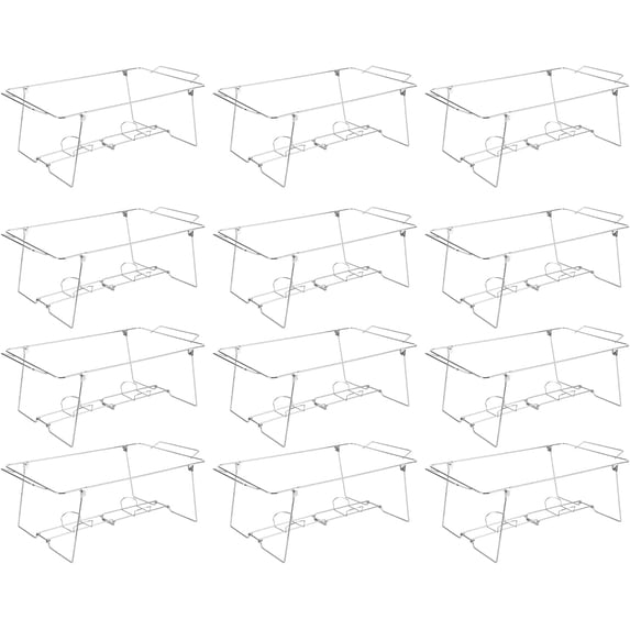 Foldable Chafing Wire Rack Buffet Stand, 12 Pcs Buffet Stand Wire Racks ...