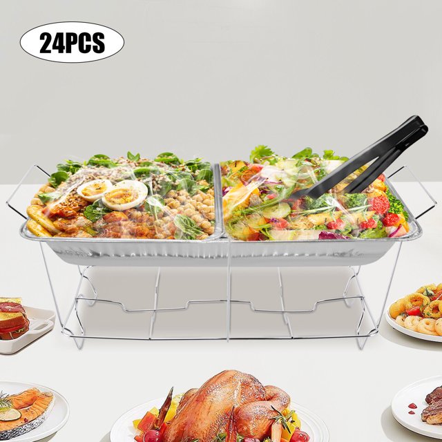 Foldable Chafing Wire Rack Buffet Stand 24Pcs Chafing Wire Racks for