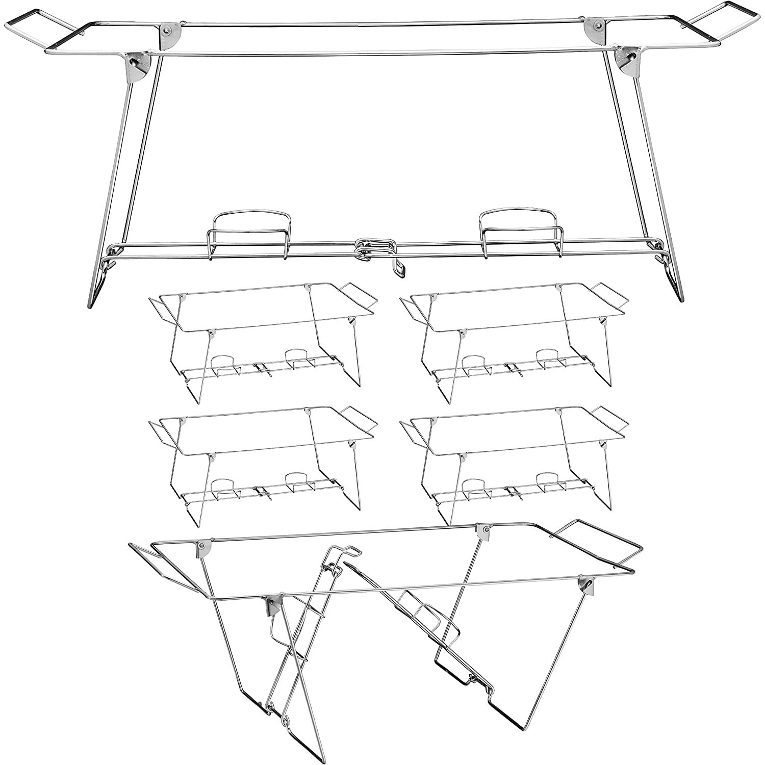 Foldable Chafing Wire Rack Buffet Stand 6 Pack Full Size Racks For