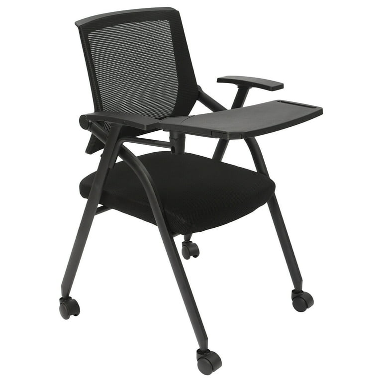 Folding chair with table arm hotsell