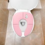 Foldable Children's Toilet Seat - Travel Potty Training Ring for Toddlers - Portable, Hygienic, Comfort Fit - Hotel, Outing, Car Trip Essential - Compact Storage, Easy Clean